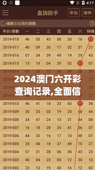 2024澳门六开彩查询记录,全面信息解释定义_实验版FBX7.95