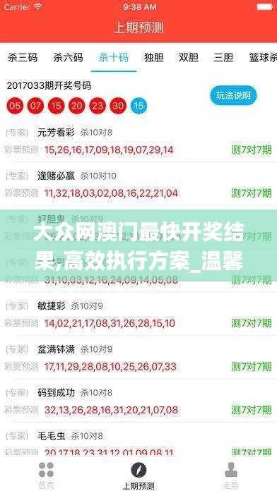 大众网澳门最快开奖结果,高效执行方案_温馨版ZNX7.79