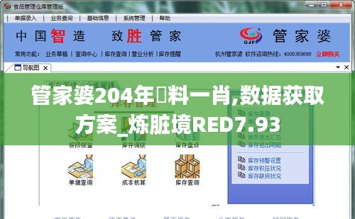 管家婆204年資料一肖,数据获取方案_炼脏境RED7.93