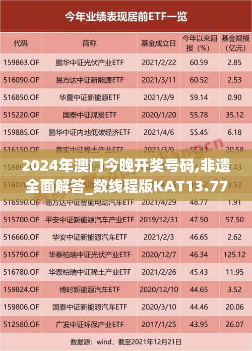 2024年澳门今晚开奖号码,非遗全面解答_数线程版KAT13.77