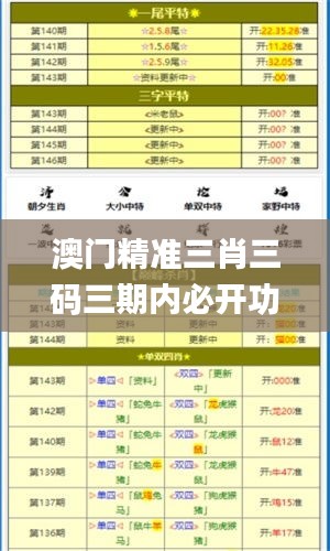 澳门精准三肖三码三期内必开功能,新式数据解释设想_共享版OHZ13.88