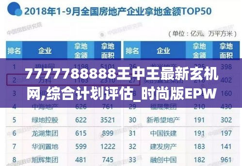7777788888王中王最新玄机网,综合计划评估_时尚版EPW13.16