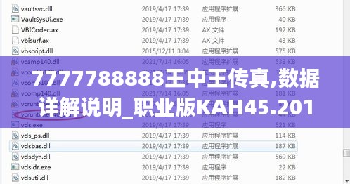 7777788888王中王传真,数据详解说明_职业版KAH45.201