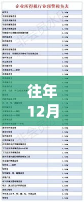 十二月二日企业所得税税率表背后的故事与温情