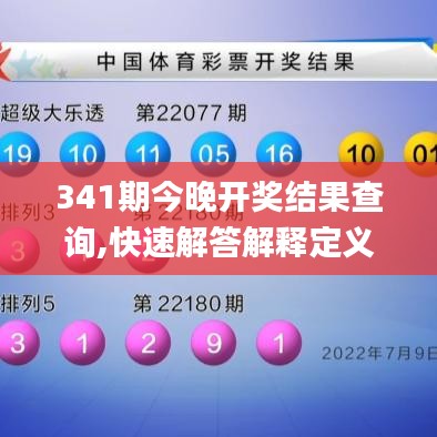 341期今晚开奖结果查询,快速解答解释定义_N版9.828