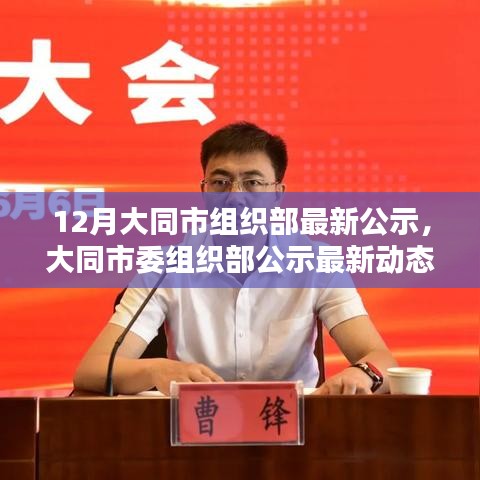 大同市委组织部公示最新动态评测报告及公示内容解析