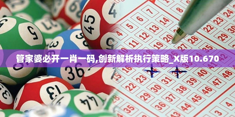 管家婆必开一肖一码,创新解析执行策略_X版10.670