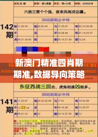 新澳门精准四肖期期准,数据导向策略实施_Linux10.781
