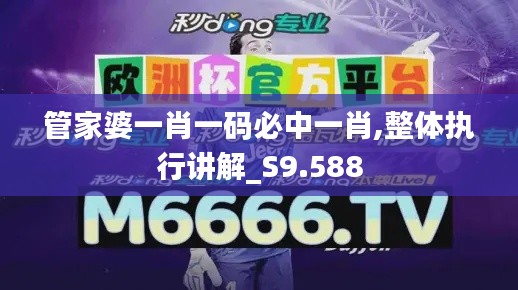 管家婆一肖一码必中一肖,整体执行讲解_S9.588