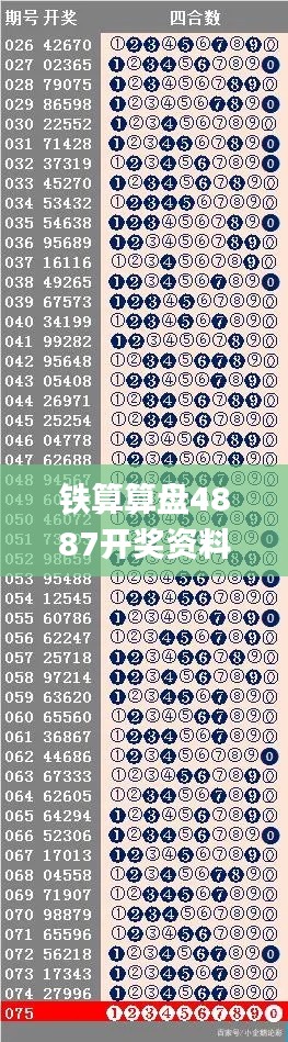 铁算算盘4887开奖资料,证据解答解释落实_精英版9.635