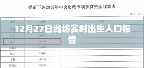 潍坊实时出生人口报告，最新数据发布