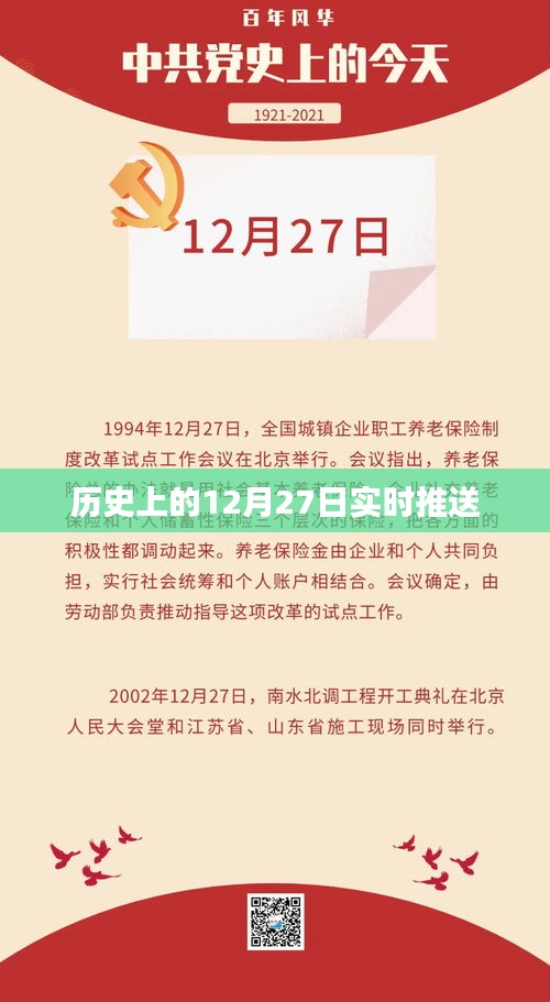 历史上的大事件，12月27日实时推送资讯