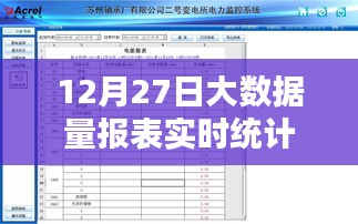 大数据量报表实时统计查询方案，高效数据处理与查询策略