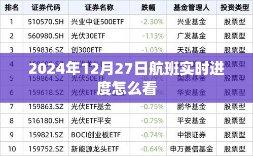 关于航班实时进度的查询方法解析