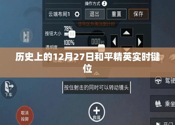 历史上的和平精英，实时键位揭秘