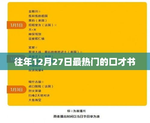 口才巅峰，历年年末最热书籍推荐