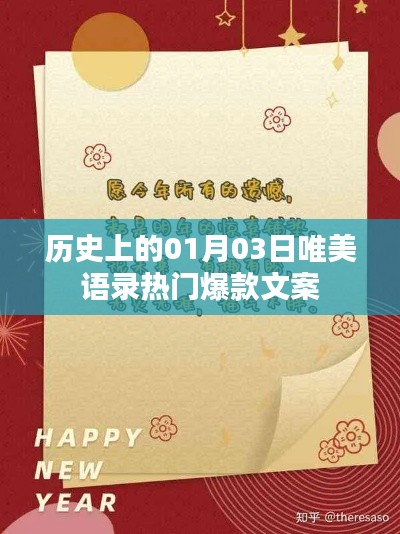 唯美语录热门爆款文案，历史上的今天（一月三日）