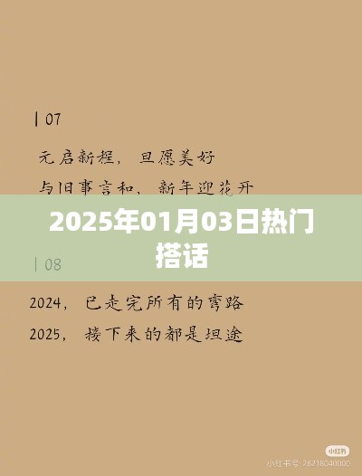 精选话题，新年新气象，热门搭话一网打尽