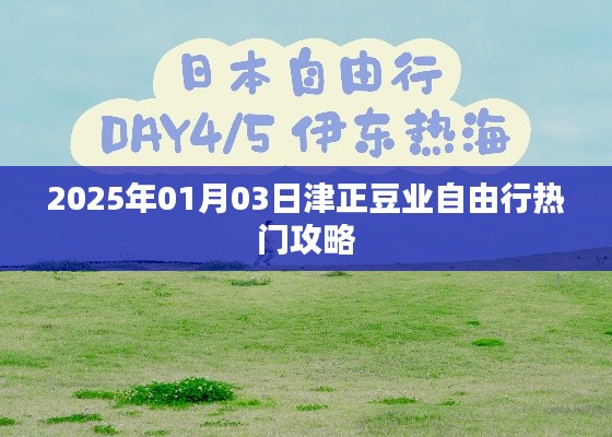 津正豆业自由行，热门攻略抢先看！