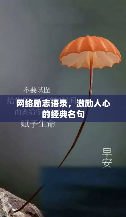 网络励志语录，激励人心的经典名句