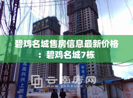 碧鸡名城售房信息最新价格：碧鸡名城7栋 