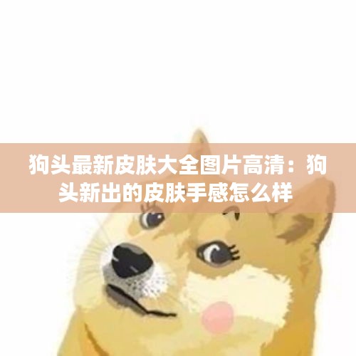 狗头最新皮肤大全图片高清：狗头新出的皮肤手感怎么样 