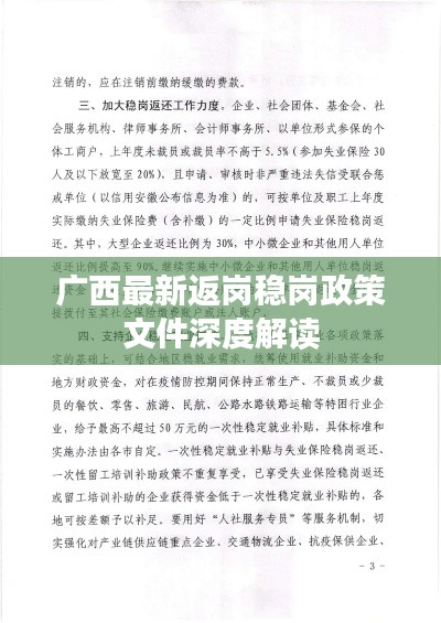 广西最新返岗稳岗政策文件深度解读