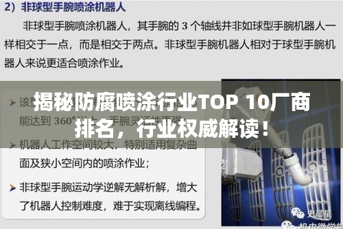 揭秘防腐喷涂行业TOP 10厂商排名，行业权威解读！