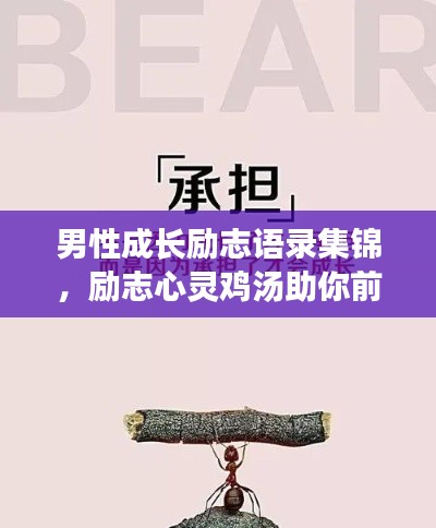 男性成长励志语录集锦，励志心灵鸡汤助你前行！