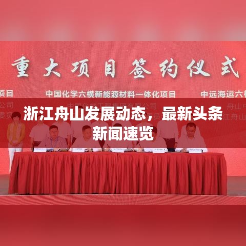 浙江舟山发展动态，最新头条新闻速览