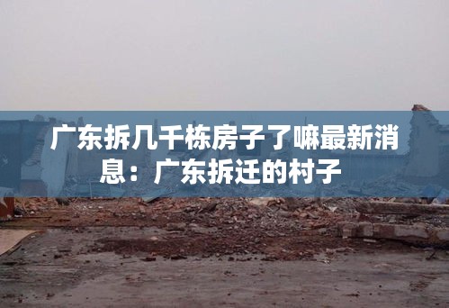 广东拆几千栋房子了嘛最新消息：广东拆迁的村子 