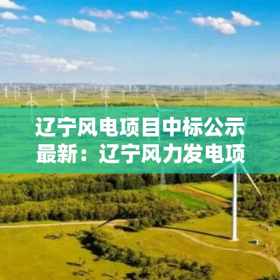 辽宁风电项目中标公示最新：辽宁风力发电项目 