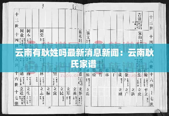 云南有耿姓吗最新消息新闻：云南耿氏家谱 