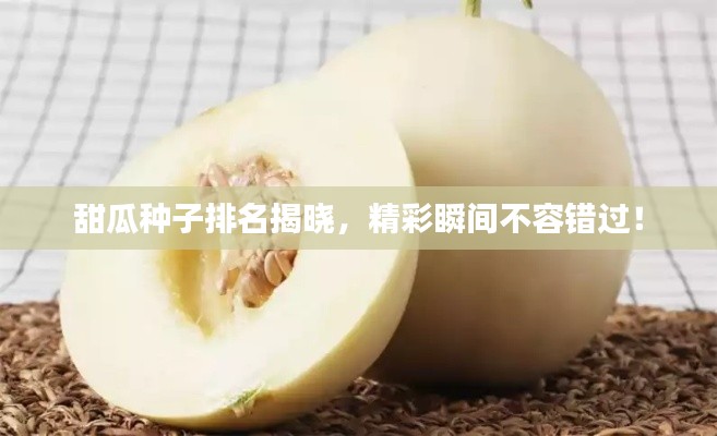 甜瓜种子排名揭晓，精彩瞬间不容错过！