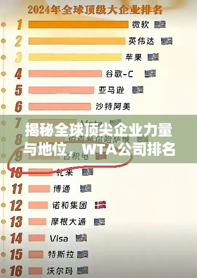 揭秘全球顶尖企业力量与地位，WTA公司排名重磅出炉！