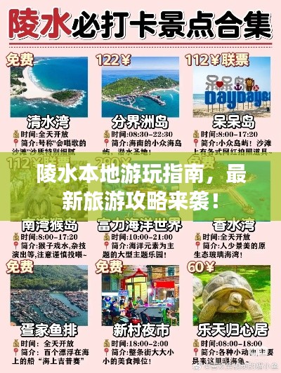 陵水本地游玩指南，最新旅游攻略来袭！