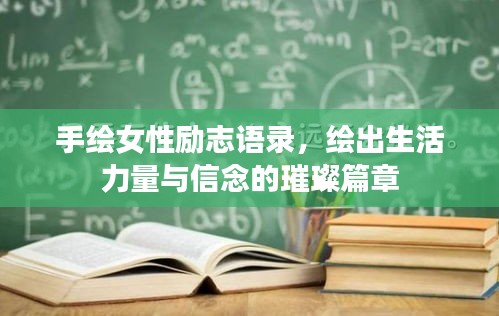 手绘女性励志语录，绘出生活力量与信念的璀璨篇章