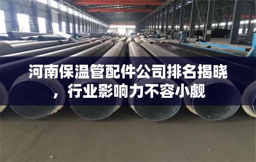 河南保温管配件公司排名揭晓，行业影响力不容小觑