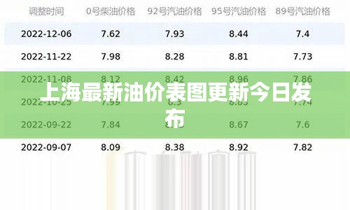 上海最新油价表图更新今日发布