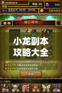 小龙副本攻略大全，最新攻略汇总