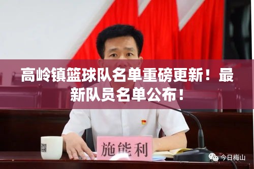 高岭镇篮球队名单重磅更新！最新队员名单公布！