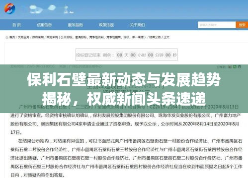 保利石壁最新动态与发展趋势揭秘，权威新闻头条速递