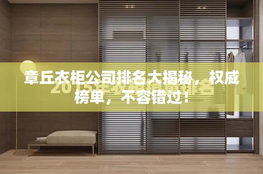 章丘衣柜公司排名大揭秘，权威榜单，不容错过！