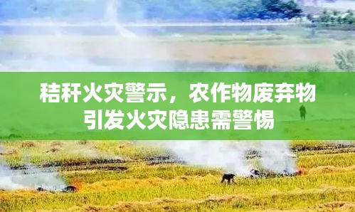 秸秆火灾警示，农作物废弃物引发火灾隐患需警惕