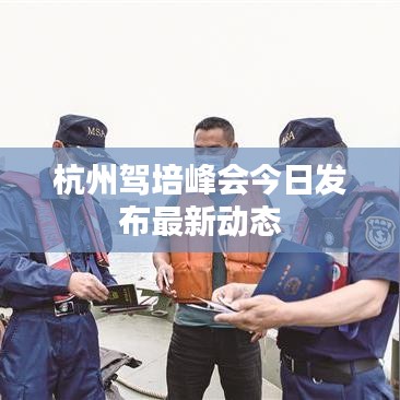 杭州驾培峰会今日发布最新动态