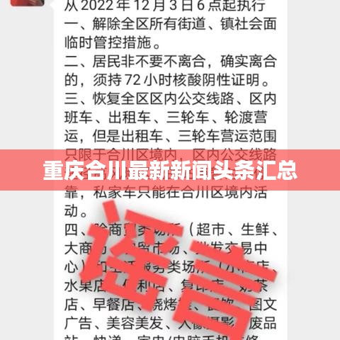 重庆合川最新新闻头条汇总