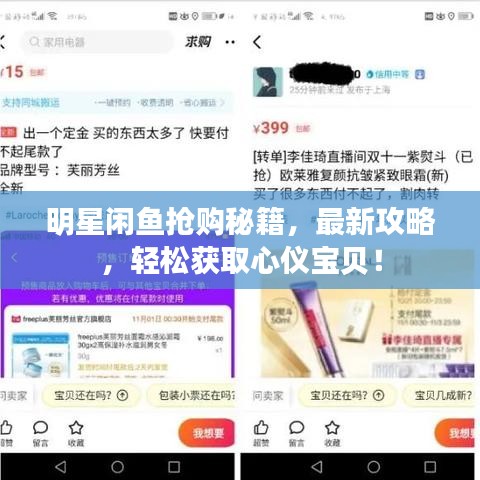 明星闲鱼抢购秘籍，最新攻略，轻松获取心仪宝贝！