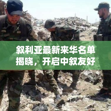 叙利亚最新来华名单揭晓，开启中叙友好交往新篇章