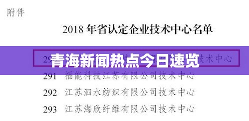 青海新闻热点今日速览