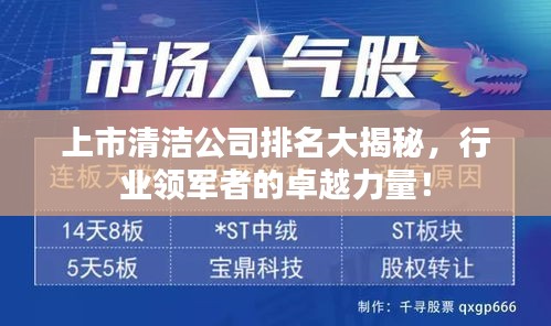 上市清洁公司排名大揭秘，行业领军者的卓越力量！